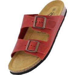 Plakton Womens Malaga Adjustable Slide Sandals - Rojo Red -Fashion Shoe Store Plakton Malaga 180010 ROJO556X C 7