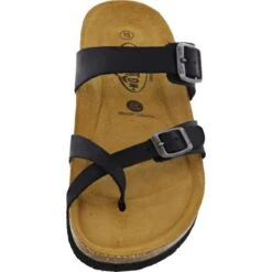 Plakton Womens Savannah Strappy Toe Post Sandals - Black -Fashion Shoe Store Plakton Savannah 181032 NEGRO B 14