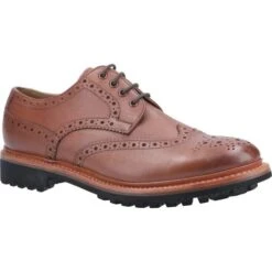 Cotswold Mens Quenington Commando Brogue Shoes - Brown -Fashion Shoe Store QueningtonCommando Brown 1798766