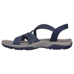 Skechers Womens Reggae Slim Turn It Up Sandals - Navy -Fashion Shoe Store ReggaeSlimTurnItUp Navy 4847258