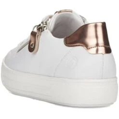 Remonte Womens D0903-81 Trainers - White Rose Gold -Fashion Shoe Store Remonte D0903 White 3 6
