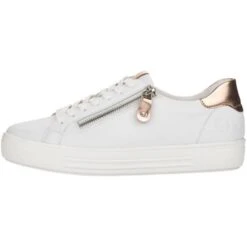 Remonte Womens D0903-81 Trainers - White Rose Gold -Fashion Shoe Store Remonte D0903 White 5 6