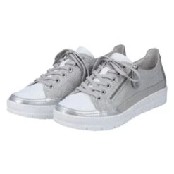 Remonte Womens D5826 Shoes Trainers - Silver White Ice Vapor -Fashion Shoe Store Remonte D5826 Platinum 5 6