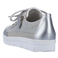 Remonte Womens D5826 Shoes Trainers - Silver White Ice Vapor -Fashion Shoe Store Remonte D5826 Platinum 6 6