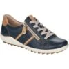 Remonte Womens R1426-14 Trainers - Navy Blue Tan -Fashion Shoe Store Remonte R1426 14 PacificBlue 1 6