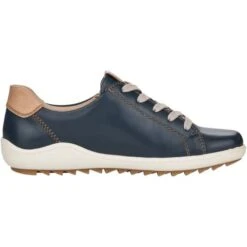 Remonte Womens R1426-14 Trainers - Navy Blue Tan -Fashion Shoe Store Remonte R1426 14 PacificBlue 3 6