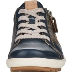 Remonte Womens R1426-14 Trainers - Navy Blue Tan -Fashion Shoe Store Remonte R1426 14 PacificBlue 5 6