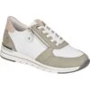 Remonte Womens R6706-80 Trainers - White Green Pink -Fashion Shoe Store Remonte R6706 80 ColumboWhite 1 6