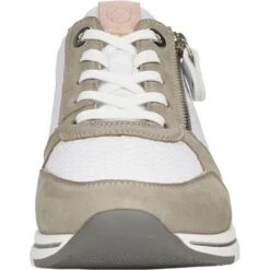 Remonte Womens R6706-80 Trainers - White Green Pink -Fashion Shoe Store Remonte R6706 80 ColumboWhite 8 6