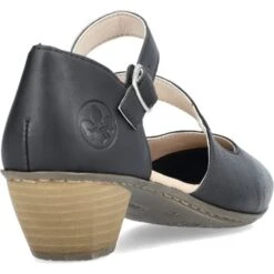 Rieker Womens 41780-00 Court Shoes - Black Black -Fashion Shoe Store Rieker 41780 00 Black 3 6