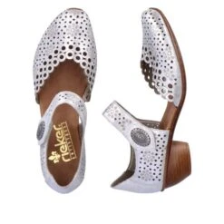 Rieker Womens 43753-90 Shoes Sandals - Delphi Silver -Fashion Shoe Store Rieker 43753 90 Silver 8 6