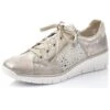 Rieker Womens 53715 Wedge Shoes - Moon Dollaro Rose Metallic Cement 2 Rieker Womens 53715 Wedge Shoes - Moon Dollaro Rose Metallic Cement -Fashion Shoe Store Rieker 53715 90 Silver 1 6