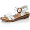 Rieker Womens Adjustable Comfort Sandals - White -Fashion Shoe Store Rieker 628Z3 White 1 6