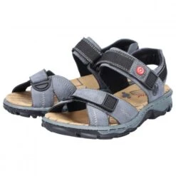 Rieker Womens Adjustable Sandals - Dusty Atlantic -Fashion Shoe Store Rieker 68851 14 Blue 2 6