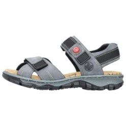 Rieker Womens Adjustable Sandals - Dusty Atlantic -Fashion Shoe Store Rieker 68851 14 Blue 6 6
