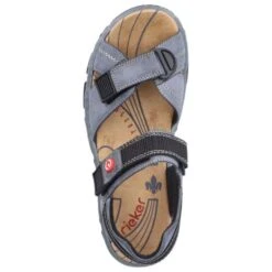 Rieker Womens Adjustable Sandals - Dusty Atlantic -Fashion Shoe Store Rieker 68851 14 Blue 7 6