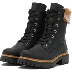 Rieker Womens Tall Ankle Boots - Schwarz Steppe