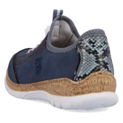 Rieker Womens N42T0 Slip On Shoe - Jeans Blue Marine Light Blue -Fashion Shoe Store Rieker N42T0 14 Blue 3 6