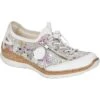 Rieker Womens N42V1 Shoes - Off White Floral -Fashion Shoe Store Rieker N42V1 90 Multi 1 6