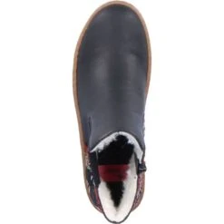 Rieker Womens Zip Up Wedge Chelsea Ankle Boots - Schwarz Multi Schwarz -Fashion Shoe Store Rieker Z8689 00 Black 6 13