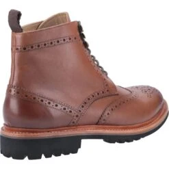 Cotswold Mens Rissington Commando Brogue Ankle Boots - Brown -Fashion Shoe Store RissingtonCommando Brown 2798767
