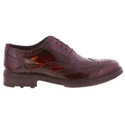 Roamers Mens Ted Country Brogues Oxford Shoes - Oxblood -Fashion Shoe Store Roamers M179BD Oxblood01 7
