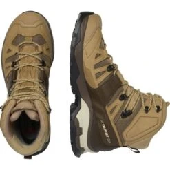 Salomon Mens Quest 4 GTX Waterproof Walking Hiking Boots - Kelp Wren Bleached Sand 11 Salomon Mens Quest 4 GTX Waterproof Walking Hiking Boots - Kelp Wren Bleached Sand -Fashion Shoe Store Salomon Quest4GTX KelpWrenSand 3 21