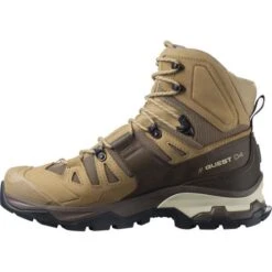 Salomon Mens Quest 4 GTX Waterproof Walking Hiking Boots - Kelp Wren Bleached Sand 14 Salomon Mens Quest 4 GTX Waterproof Walking Hiking Boots - Kelp Wren Bleached Sand -Fashion Shoe Store Salomon Quest4GTX KelpWrenSand 7 21