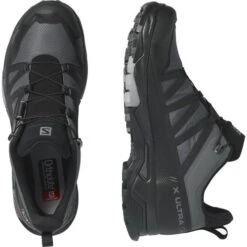 Salomon Mens X Ultra 4 GTX Wide Fit Waterproof Shoes - Magnet Black Monument -Fashion Shoe Store Salomon XUltra4Wide MagBkMon 6 10