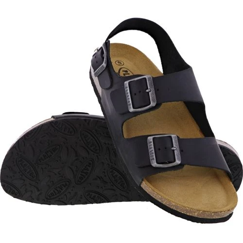 Plakton Mens Saul Malaga Adjustable Slide Sandals - Black 5 Plakton Mens Saul Malaga Adjustable Slide Sandals - Black - Image 3