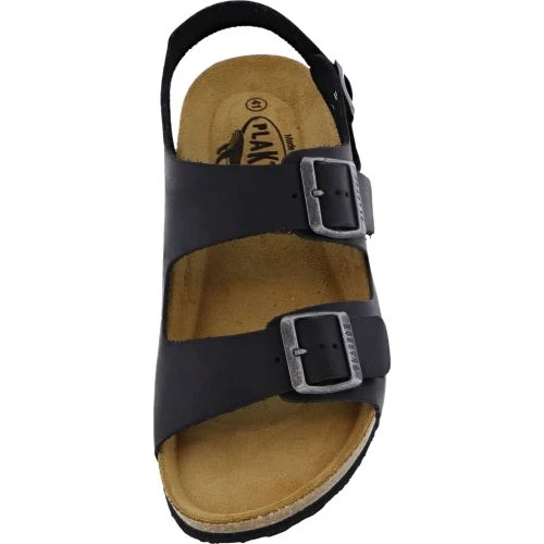 Plakton Mens Saul Malaga Adjustable Slide Sandals - Black 6 Plakton Mens Saul Malaga Adjustable Slide Sandals - Black - Image 4