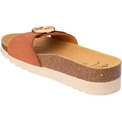 Scholl Womens Malibu Mule Adjustable Slide Sandals - Cognac 9 Scholl Womens Malibu Mule Adjustable Slide Sandals - Cognac -Fashion Shoe Store Scholl MalibuMule Cognac 4 5