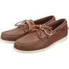 Sebago Mens Dockside Portland Leather Boat Deck Shoes - Brown -Fashion Shoe Store Sebago DocksidesPortland Brown 6 9