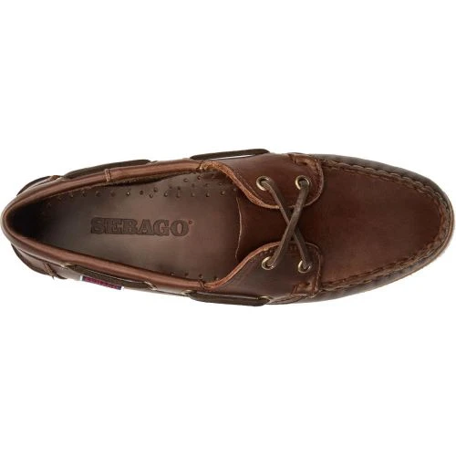 Sebago Womens Jacqueline Leather Deck Shoe - Dark Brown Gum 4 Sebago Womens Jacqueline Leather Deck Shoe - Dark Brown Gum - Image 2
