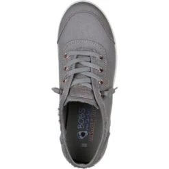 Skechers Womens Bobs B Cute Vegan Trainers - Grey -Fashion Shoe Store Skechers BobsBCute Gray 3 8