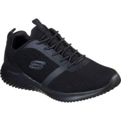 Skechers Mens Bounder WIDE Fit Trainers - Black Black