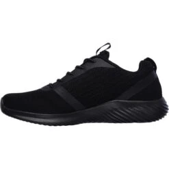 Skechers Mens Bounder WIDE Fit Trainers - Black Black -Fashion Shoe Store Skechers Bounder Black 5 11