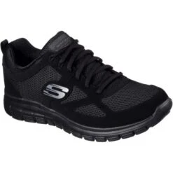 Skechers Mens Black Burns Agoura Running Trainers - Black