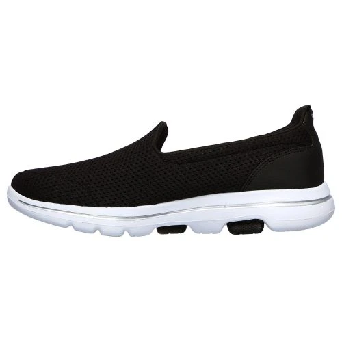 Skechers Womens Go Walk 5 BCA Slip On Shoe - Black White 5 Skechers Womens Go Walk 5 BCA Slip On Shoe - Black White - Image 3