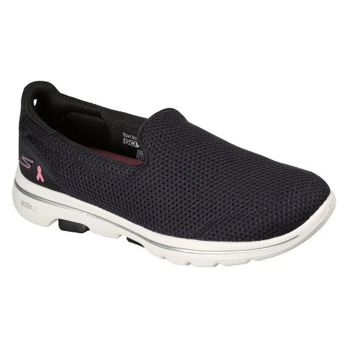 Skechers Womens Go Walk 5 BCA Slip On Shoe - Black White 3 Skechers Womens Go Walk 5 BCA Slip On Shoe - Black White