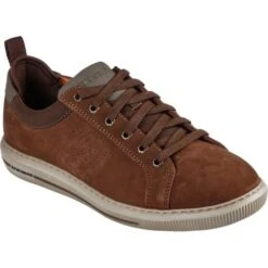 Skechers Mens Pertola Ruston Lace Up Shoes - Chocolate