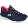 Skechers Womens Summits Quick Getaway Slip On WIDE Trainers - Navy Hot Pink 2 Skechers Womens Summits Quick Getaway Slip On WIDE Trainers - Navy Hot Pink -Fashion Shoe Store Skechers Summits NyPink 1 9