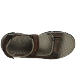 Skechers Mens Tresmen Hirano Adjustable Sandal - Brown -Fashion Shoe Store Skechers TredmenHirano Brown 4 12