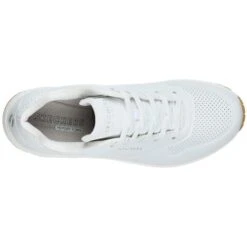 Skechers Womens Uno Stand On Air Trainers - White 10 Skechers Womens Uno Stand On Air Trainers - White -Fashion Shoe Store Skechers UnoStandOnAir White 3 10