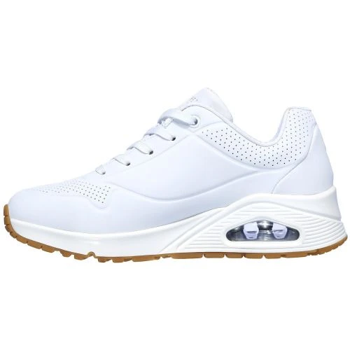 Skechers Womens Uno Stand On Air Trainers - White 7 Skechers Womens Uno Stand On Air Trainers - White - Image 5