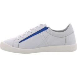 Softinos By Fly London Womens Iddy Trainers - White Blue Elastic -Fashion Shoe Store Softinos Iddy WhiteBlue 03 6