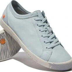 Softinos By Fly London Womens Isla Trainers - Washed Light Blue -Fashion Shoe Store Softinos Isla LightBLue 1 6