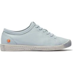 Softinos By Fly London Womens Isla Trainers - Washed Light Blue