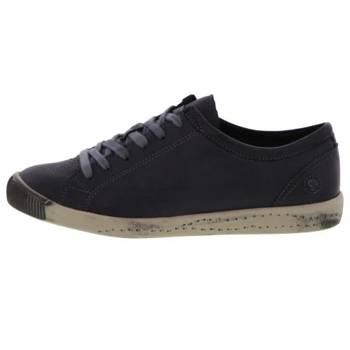 Softinos By Fly London Womens Isla Soft Leather Trainers Shoes - Anthracite 6 Softinos By Fly London Womens Isla Soft Leather Trainers Shoes - Anthracite - Image 4