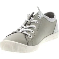 Softinos By Fly London Womens Isla II Trainers - Light Grey White -Fashion Shoe Store Softinos IslaII GreyWhite 5 6